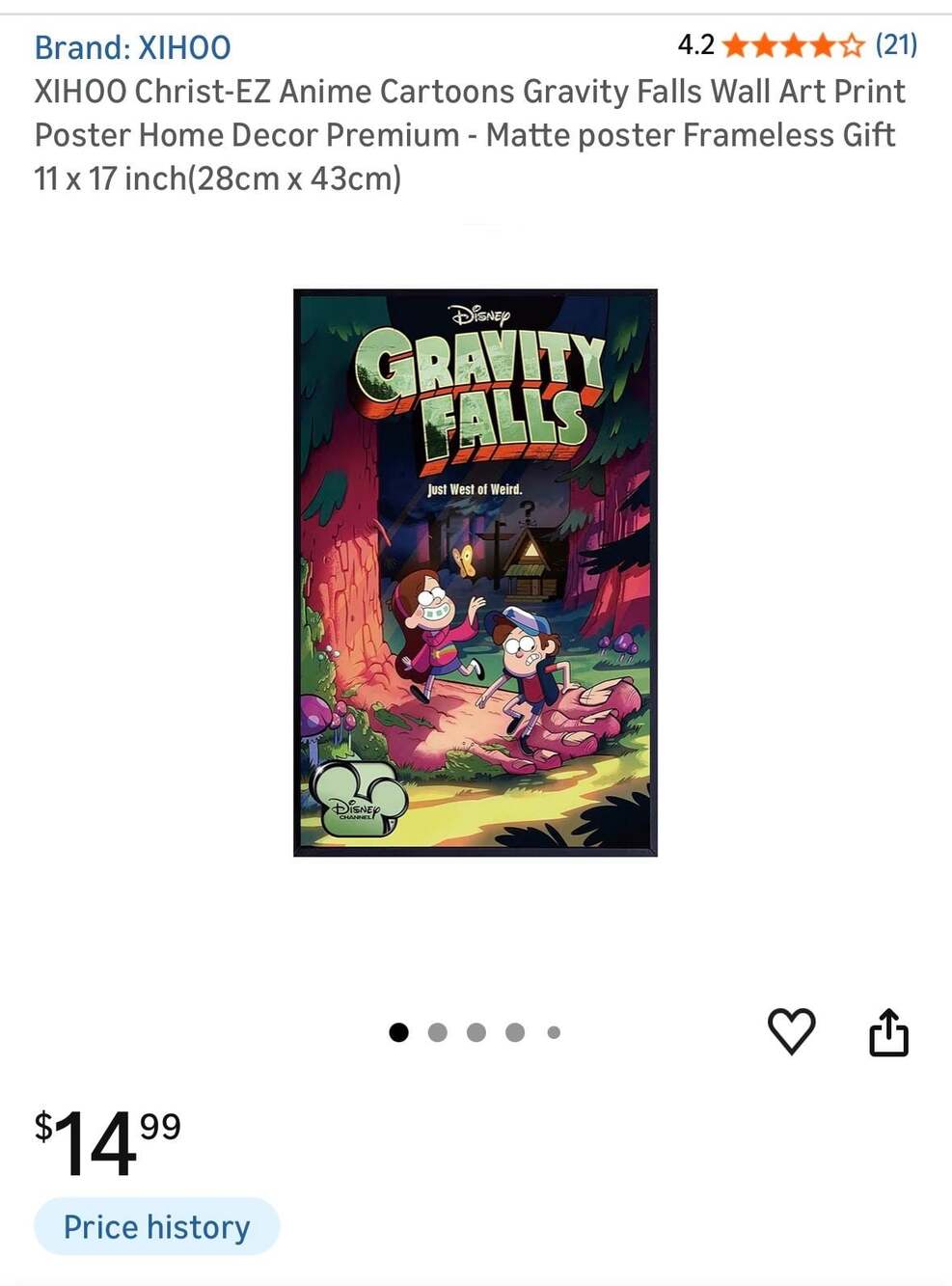 Gravity Falls Premium Matte poster 11 x 17 in - Picture 3 of 3